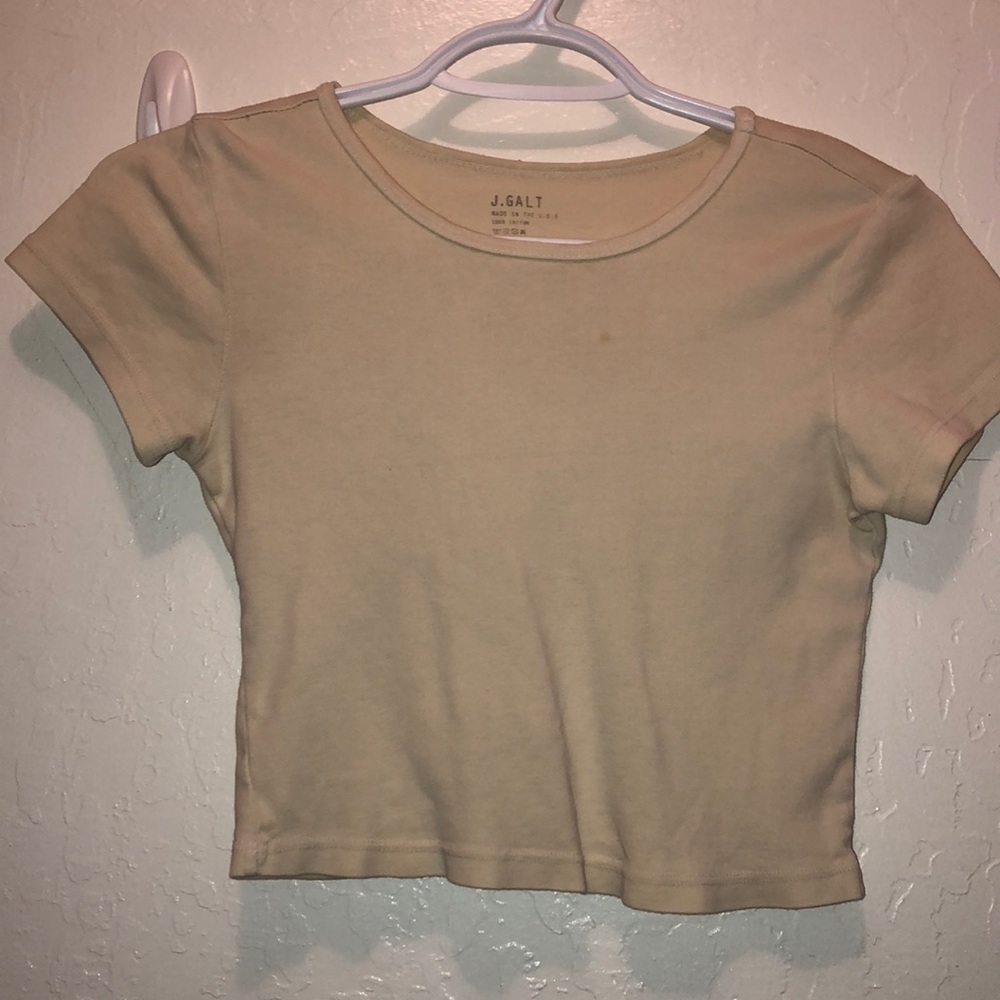 BRANDY MELVILLE YELLOW CROP TOP